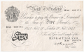 Bank Of England 5 Pound Notes To 1979 5 Pounds, 17.11.1945